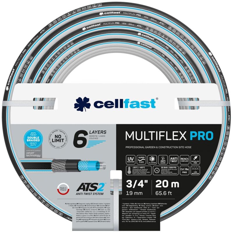 Cellfast wąż ogrodowy multiflex pro ats2 3/4' 20m .