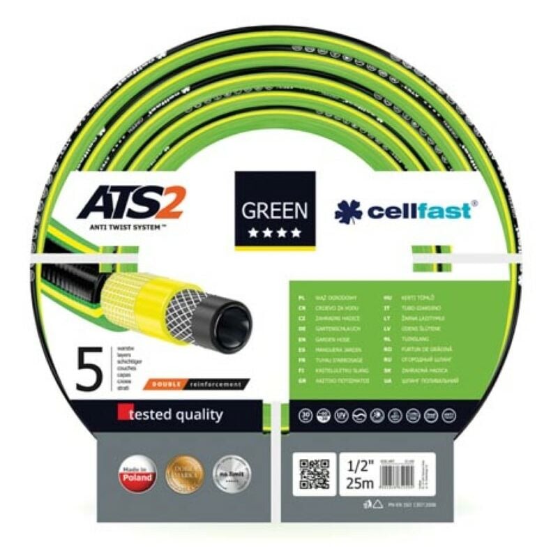 Cellfast - tuyau d'arrosage - green ATS2™ - 1/2 - 25 m