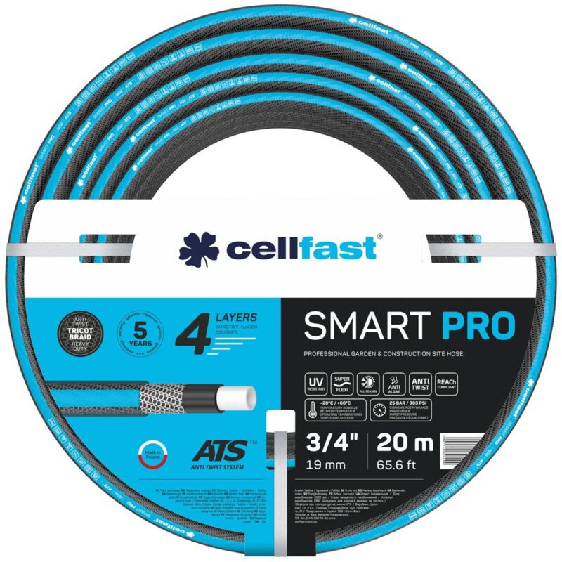 Cellfast wąż ogrodowy smart pro ats 3/4' 20mb