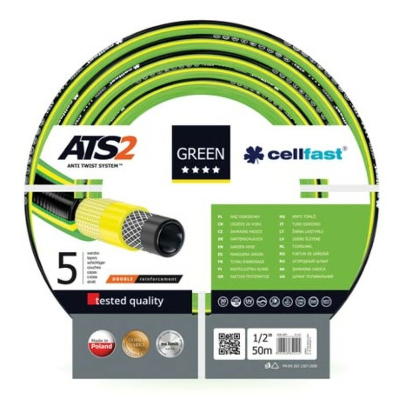 Cellfast - tuyau d'arrosage - green ATS2™ 1/2 - 50 m
