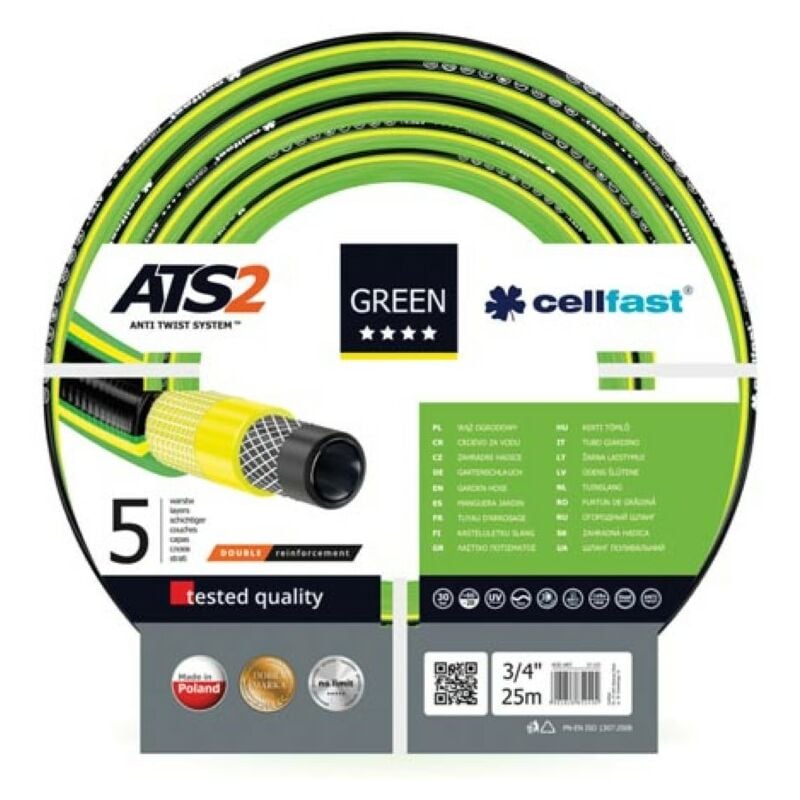 Tuyau d'arrosage - green ATS2™ - 3/4' - 25 m - Cellfast