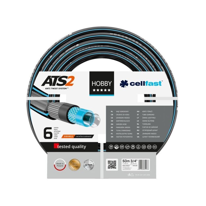 Terra eau tuyau hobby premium, multicolore 3/4'' 50M multicolore