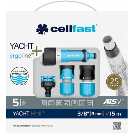 Cellfast Yacht Mini tubo per irrigazione 15m diametro 9mm