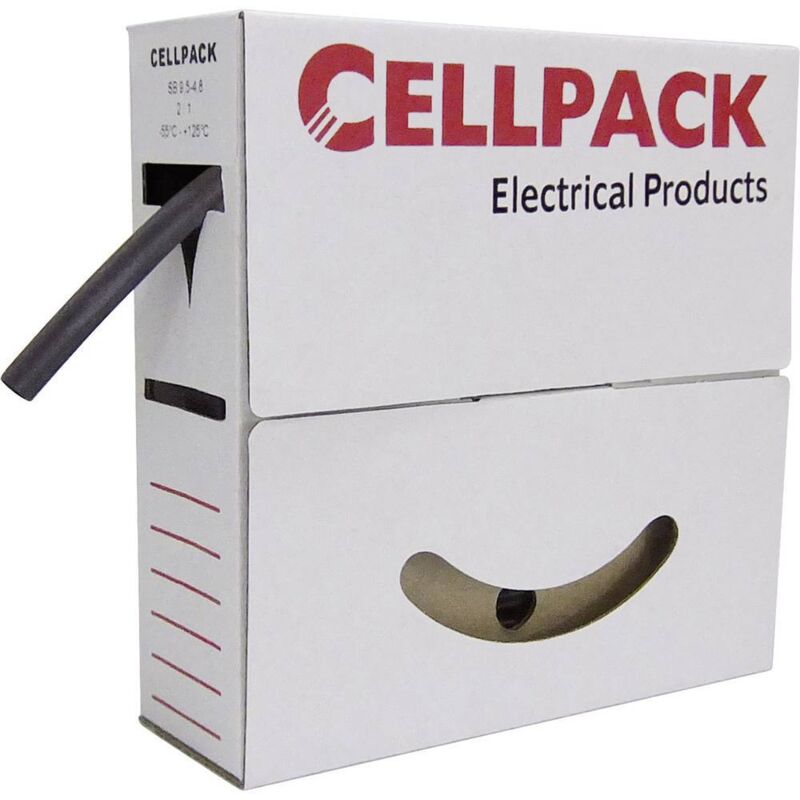 CellPack 127067 Gaine thermorétractable sans colle transparent 9.50 mm 4.80 mm Taux de retreint:2:1 10 m