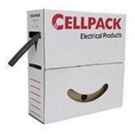 CellPack 127139 Schrumpfschlauch ohne Kleber Schwarz 24 mm 8 mm Schrumpfrate:3:1 4 m