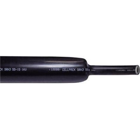 Cellpack 127416 gaine thermorétractable noire 8 mm