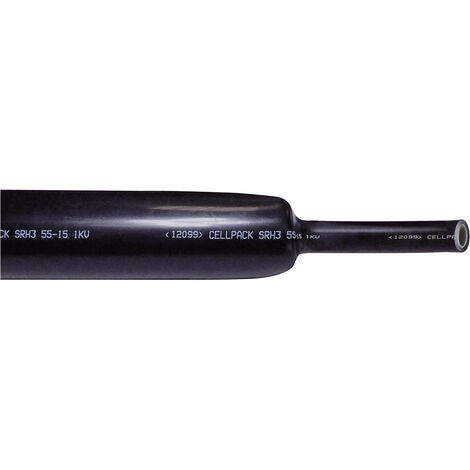 CellPack 127416 Schrumpfschlauch mit Kleber Schwarz 8 mm 2 mm Schrumpfrate:3:1 1 St.