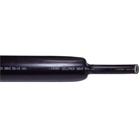 CellPack  127416 Termoretraibile con colla Nero 8 mm 2 mm Restringimento:3:1 1 pz.