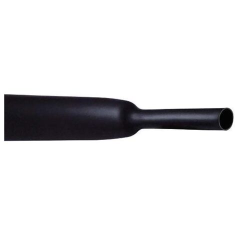 CellPack 145127 Schrumpfschlauch ohne Kleber Schwarz 12.70 mm 6.40 mm Schrumpfrate:2:1 1 m
