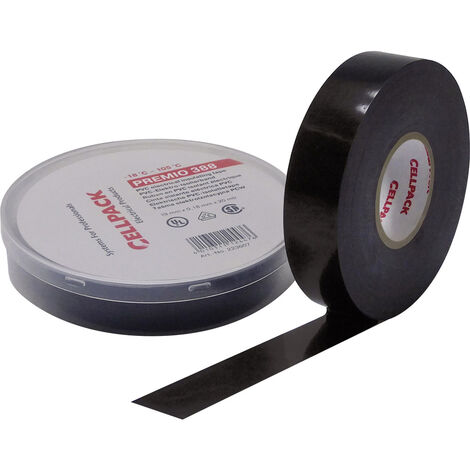 CellPack  223605 Isolierband Premio 388 Schwarz (L x B) 6 m x 19 mm 1 St.