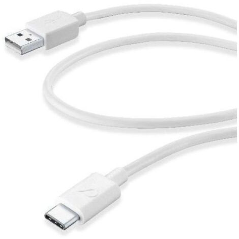 Cellularline 38577 cavo USB USB 2.0 1,2 m USB A USB C Bianco