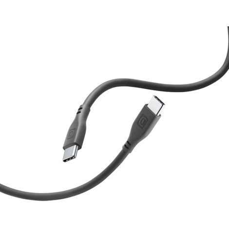 Cellularline Lade- und Datenkabel Soft 120cm USB Type-C auf Type-C black USBDATASOFTC2CK