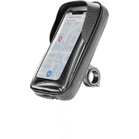 Cellularline MOTOHOLDERCASEK Rider Shield Universal Supporto Smartphone Impermeabile da Manubrio Nero