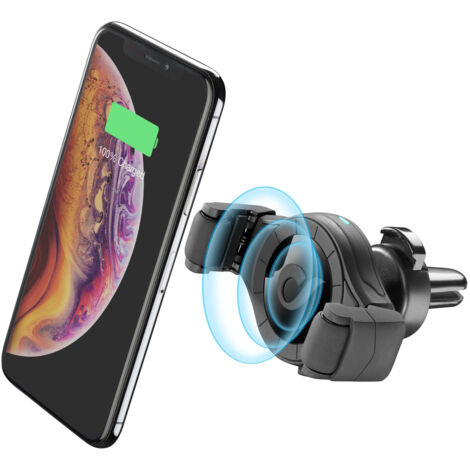Cellularline Spin Air Roll - Wireless Smartphones Supporto smartphone da auto con carica wireless