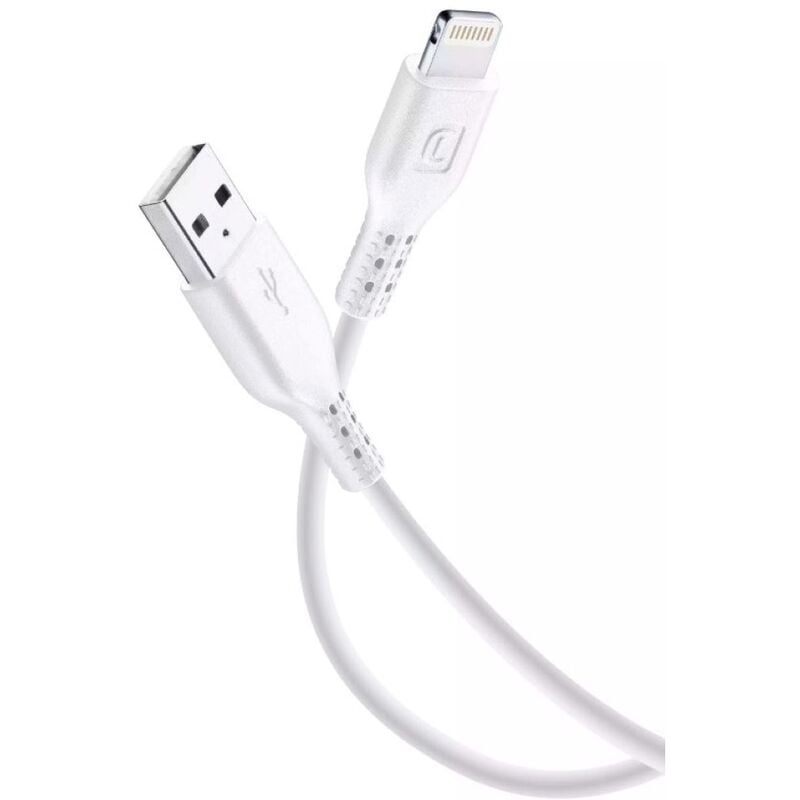 Usb Kabel 2m lightning weiß Type-A auf Apple Lightning - Cellularline