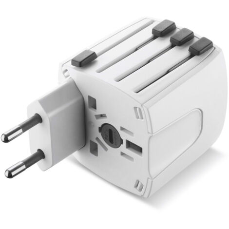 Cellularline WTA adaptador de enchufe eléctrico Blanco