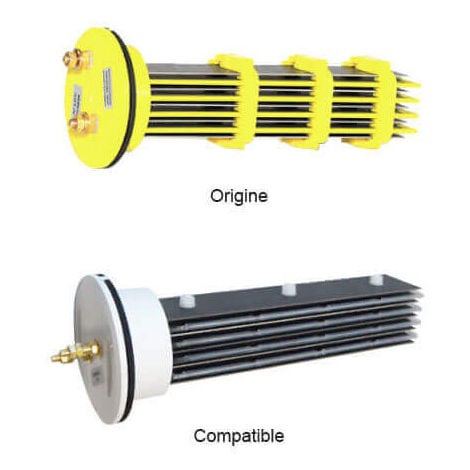 BIO-POOL Cellule compatible PACIFIC 100 - 2 x 9 plaques Culot Jaune