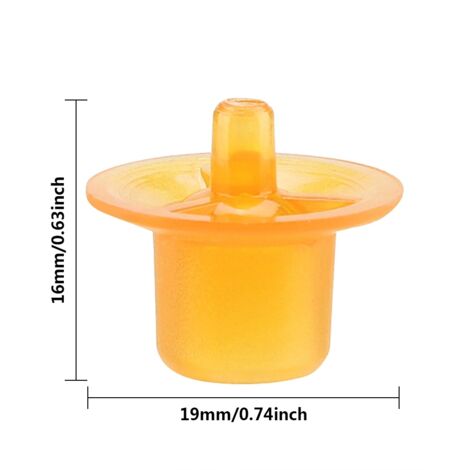 Cellules d'Élevage Reine Apiculture Lot de 50 Cups Orange, Appareil Équipement Apiculteur Matériel Rearing Reine, Non-Toxique Plastique Haute Qualité, Dimensions 19x16mm, Utilisation Cadre Ruche Facil