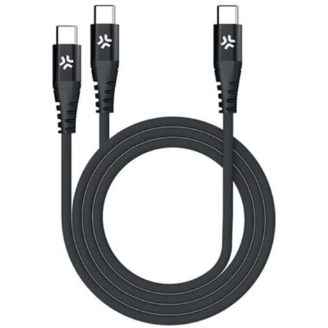 Celly Cable USB-C USBC2USBCBK Noir 1,3 m