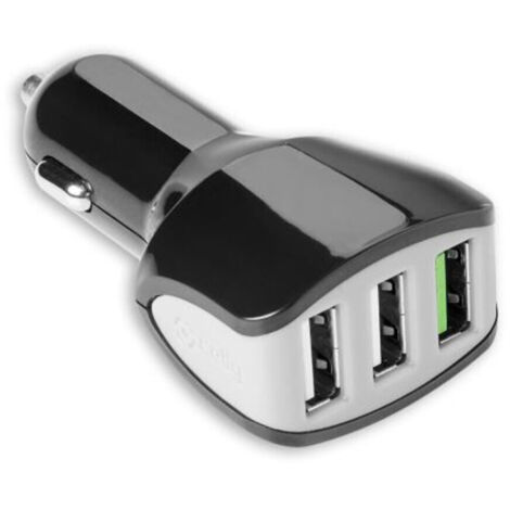 Celly CC3USBTURBOBK Caricabatterie per dispositivi mobili Universale Nero Accendisigari Auto