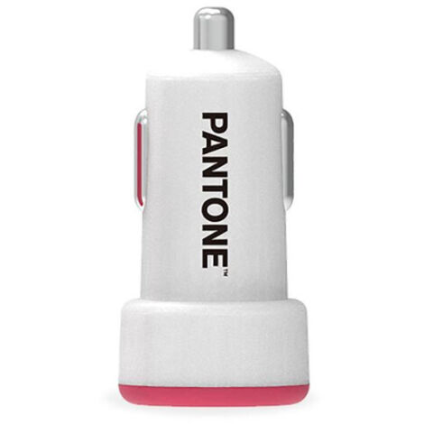 Celly PT-DC1USBP Caricabatterie Adattatore per Auto Rosa Bianco