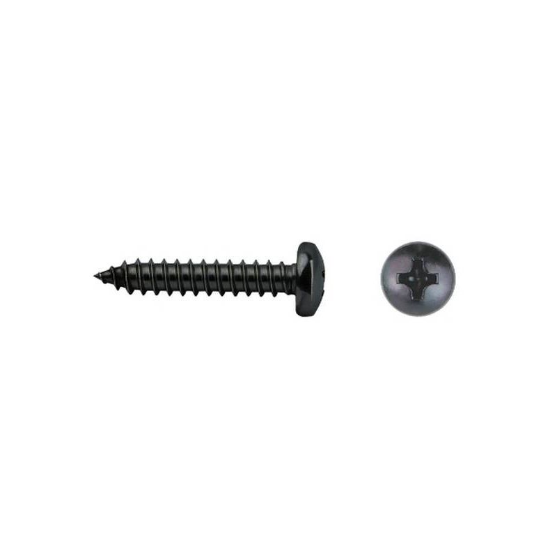 

9N39257981 Tornillo rosca chapa cabeza alomada impronta PHILIPS DIN 7981 3,9x25 mm zincado negro (Envase 250 ud) - Celo