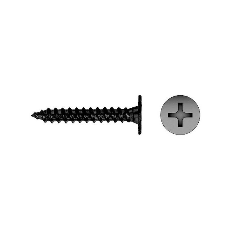 

9N4213CE Tornillo rosca chapa cabeza extraplana impronta PHILIPS CE 4,2x13 zinc negro (Envase 500 ud) - Celo