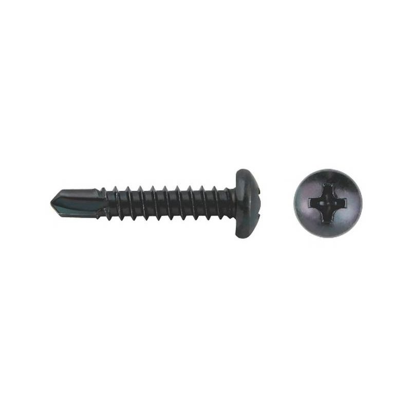 

CELO 9N48257504N Tornillo punta broca cabeza alomada impronta PHILIPS DIN 7504N 4,8x25 mm cincado negro (Envase 250 ud)