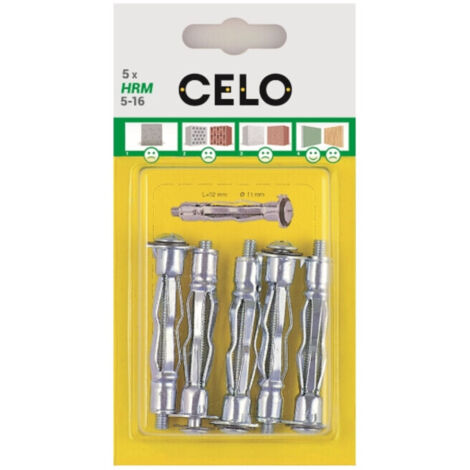 CELO Blister Hohlraumdübel Metall HRM 5-32 WH 4 Stk