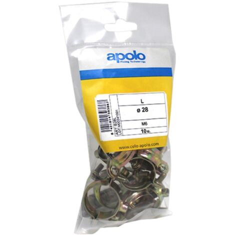 CELO bolsa 6 uds. abrazadera l m6 ø 50 50l apolo , Bolsa 6 Uds. Abrazadera L M6 Ø 50 50L de la marca Celo.
