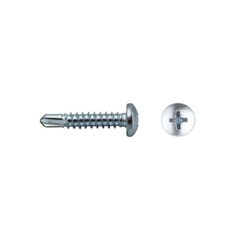 

948637504N Tornillo punta broca cabeza alomada impronta PHILIPS DIN 7504N 4,8x63 mm cincado (Envase 200 ud) - Celo