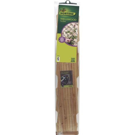 Celosía de madera extensible Trelliwood Nortene 1x2 m