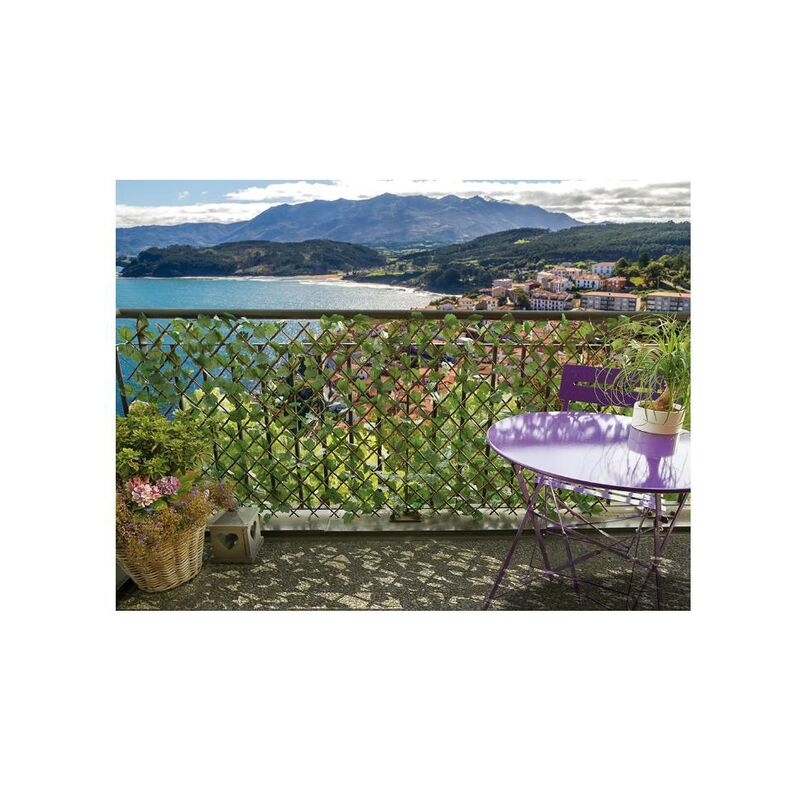 

Celosia Extensible Mimbre Natural con hojas Nortene 100 x 200 cm