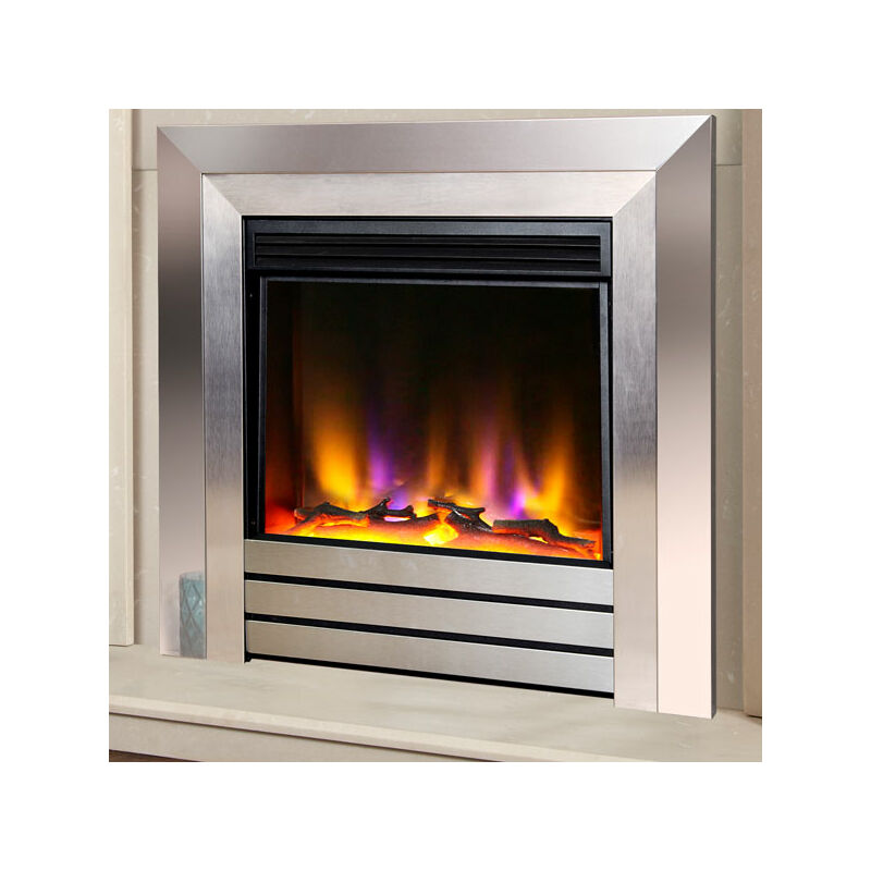 Electriflame VR Acero 1.5kw Inset Electric Fire - Silver - Celsi