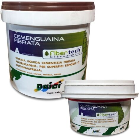 CEMENGUAINA FIBRATA NAICI GUAINA LIQUIDA IMPERMEABILIZZANTE BICOMPONENTE 32768V 5 KG (32768)