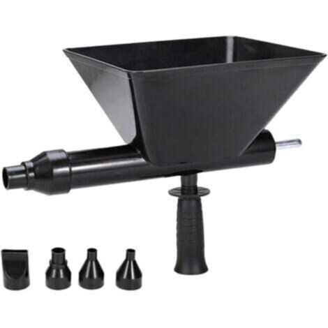 Cement Grout Machine, Portable Mortar Sprayer, Electric Cement Caulking Machine, Mortar Making Grout Applicator for Brick with 4 Nozzles
