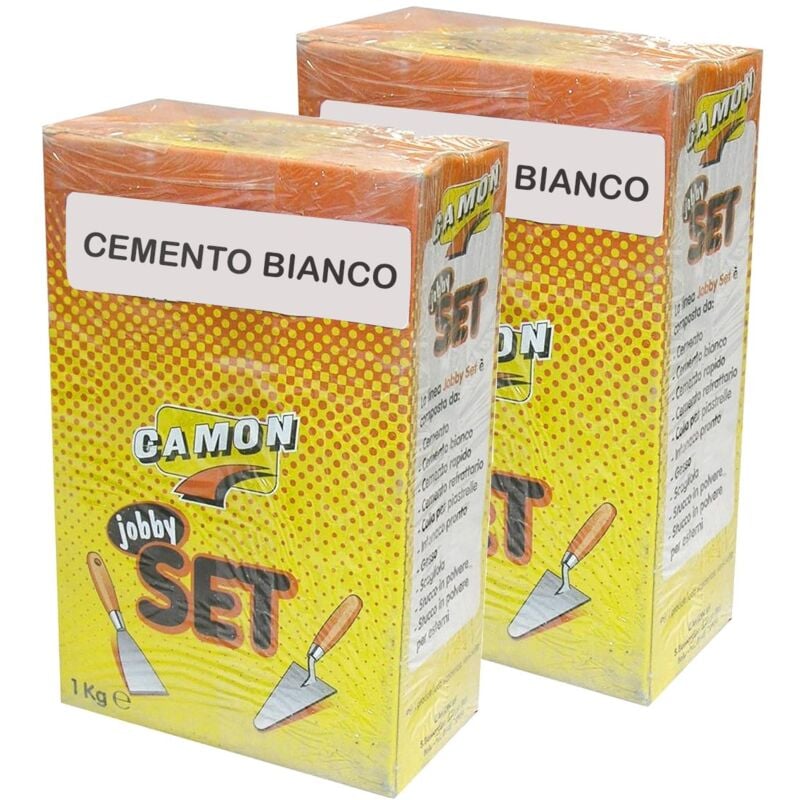 Hydro Home - Cemento bianco 2 confezioni da 1 Kg