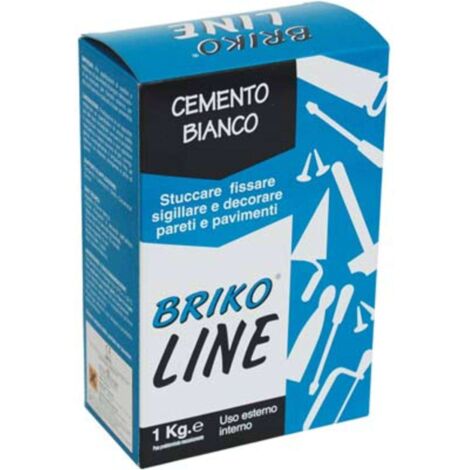 CEMENTO BIANCO BRIKO LINE - KG 1 - 12 pezzi