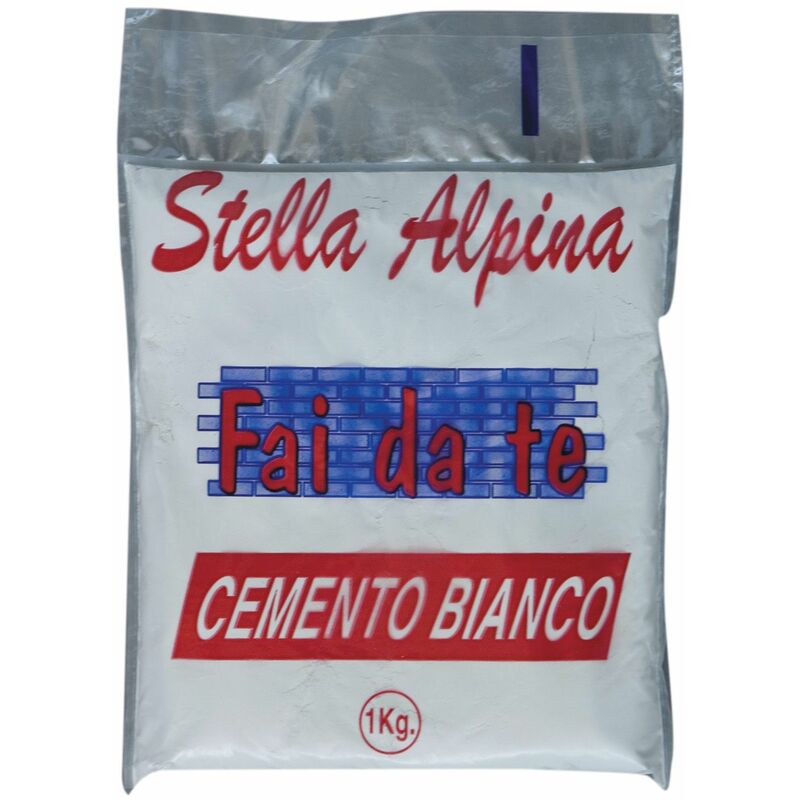 Image of cemento bianco self service in polvere da 1 kg gesso presa rapida edilizia