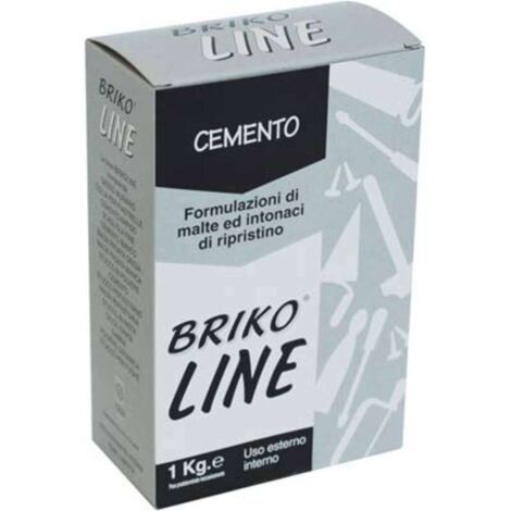 CEMENTO GRIGIO BRIKO LINE - KG 1 - 12 pezzi