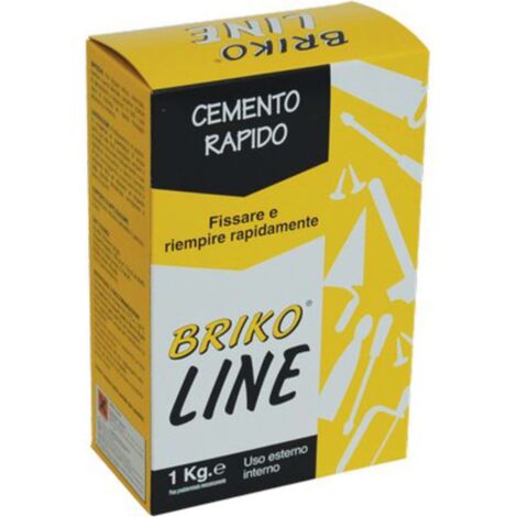 CEMENTO GRIGIO PRESA RAPIDA BRIKO LINE - KG 1 - 12 pezzi