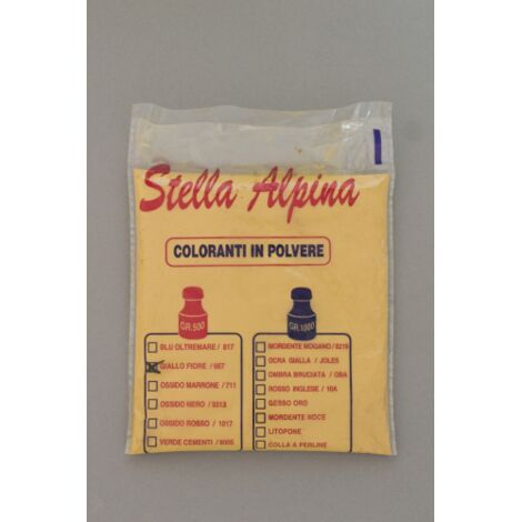 cemento in polvere giallo fiore 0,5 kg colorante per muro pavimenti esterno