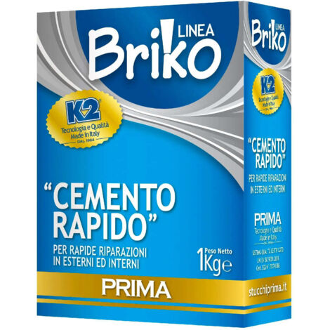 Cemento rapido in polvere Briko K2 per fissaggio rapido -1 Kg