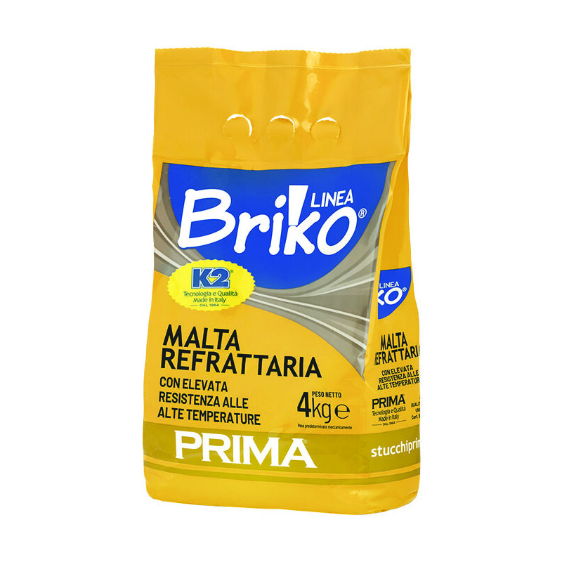 Image of Linea briko malta refrattaria grigia in polvere - kg.4 in busta - K2