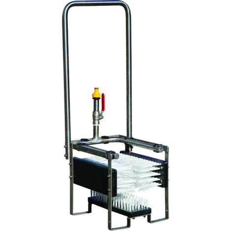 CEMO, Nettoyeur de bottes ECO, en inox, L x l x h 330 x 330 x