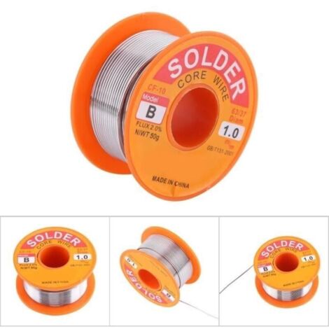 CEN bobine d\'étain à souder 63/37 Flux de fil de soudure de noyau de colophane 2% bobine de fil de soudure de fer à souder