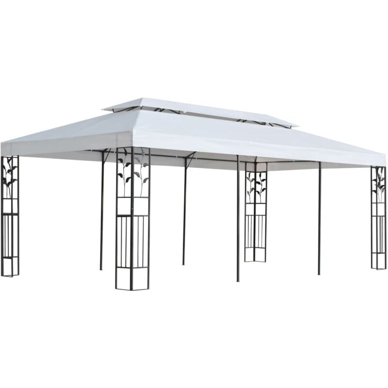 

Cenador de jardín 3x6 m blanco - Blanco - Vidaxl