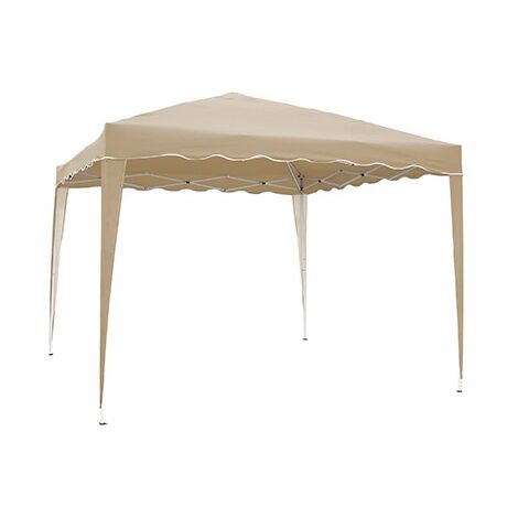 CENADOR ACERO PLEGABLE BEIGE - 3X3 M