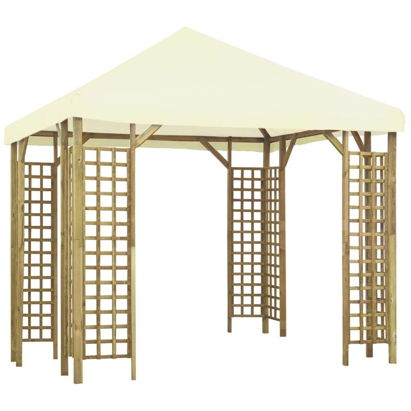 

Cenador blanco crema 3x3 m - Crema