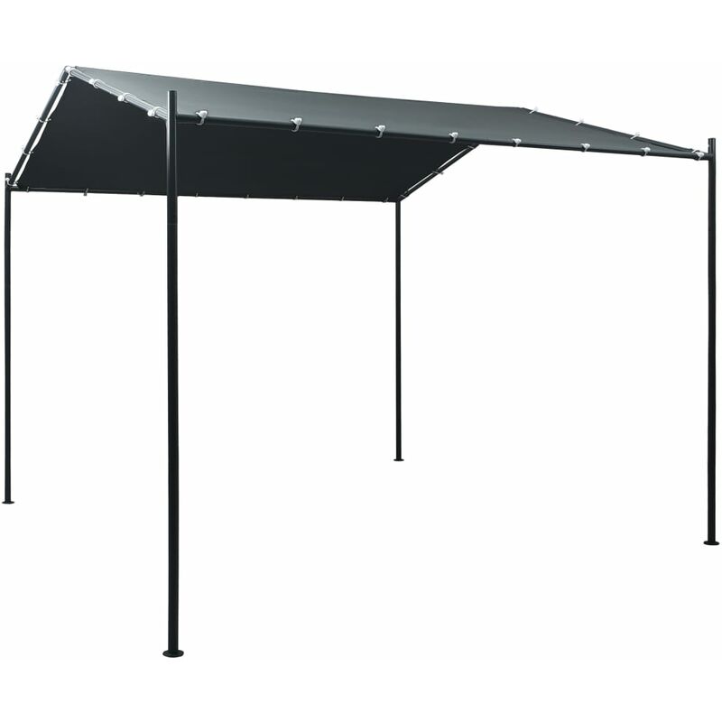 

Cenador carpa de acero gris antracita 3x3 m